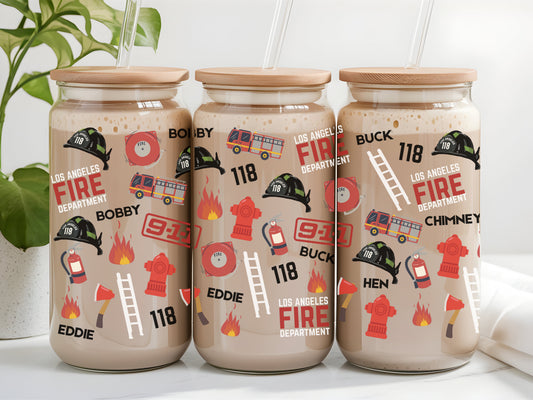 911 COLLAGE GLASS CUP