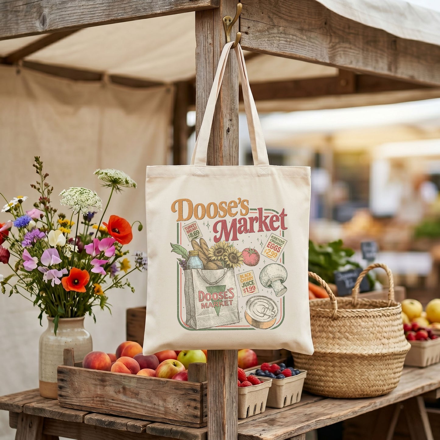 DOOSE'S MARKET 2 TOTE BAG
