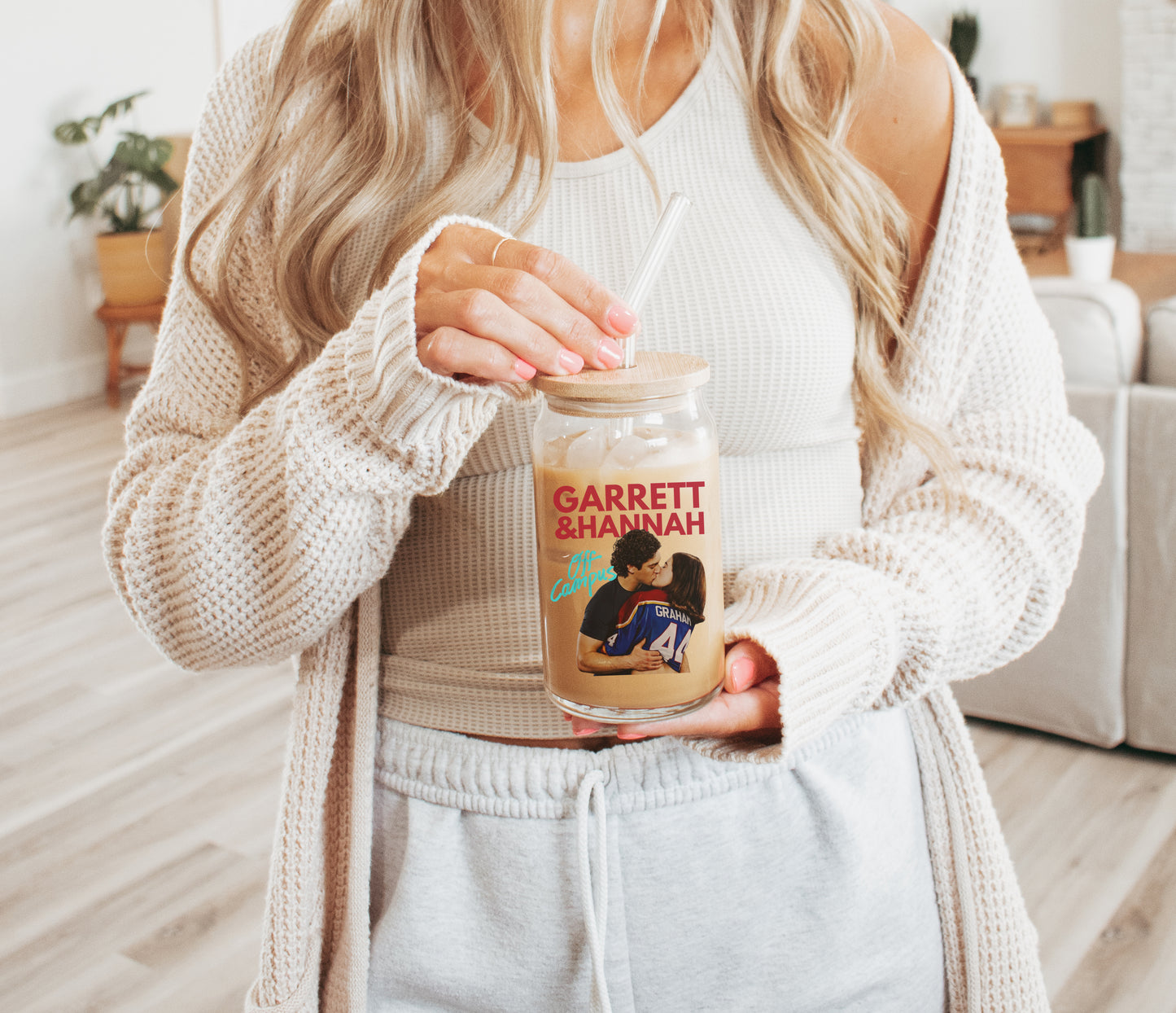 GARRETT & HANNAH GLASS CUP