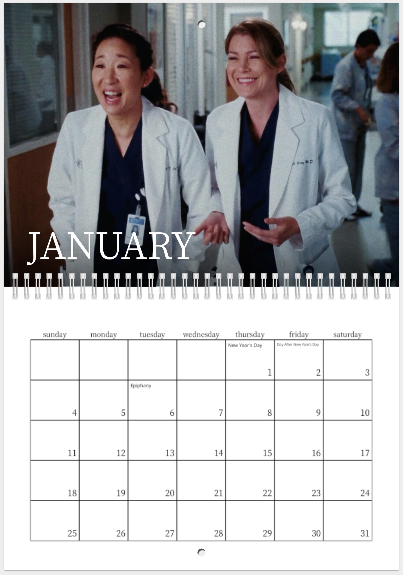 [PRE-ORDER] GREYS 2026 CALENDAR