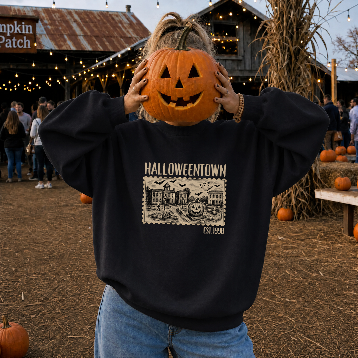 HALLOWEENTOWN VINTAGE STAMP