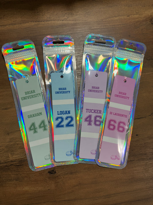 BRIAR HOCKEY JERSEYS COLORFUL BOOKMARKS