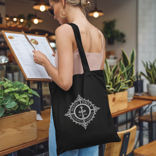 MYSTIC FALLS FOUNDERS COUNCIL TOTE BAG