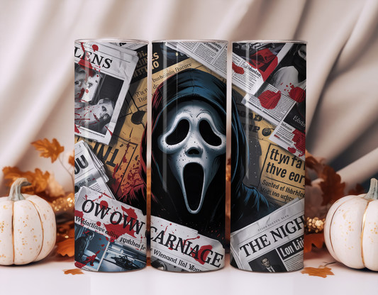 GHOST HORROR TUMBLER