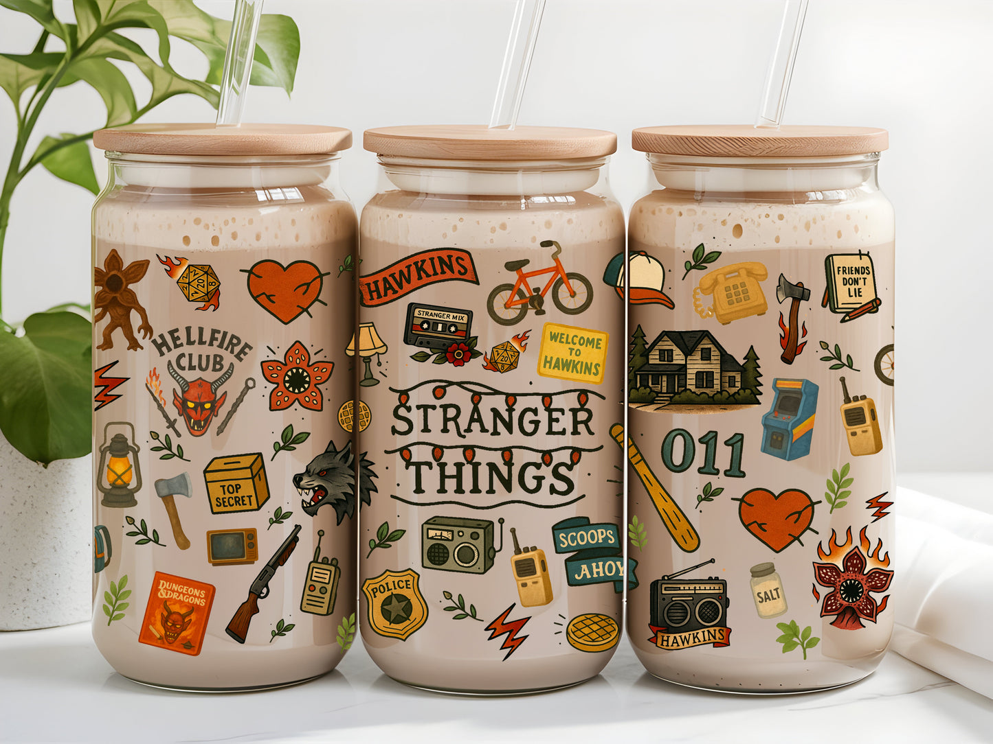 STRANGER COLLAGE - GLASS CUP